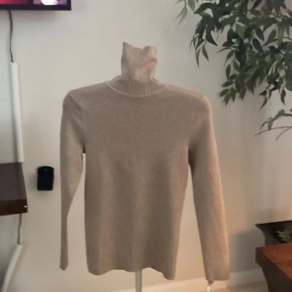 Chico's Beige Turtleneck Sweater